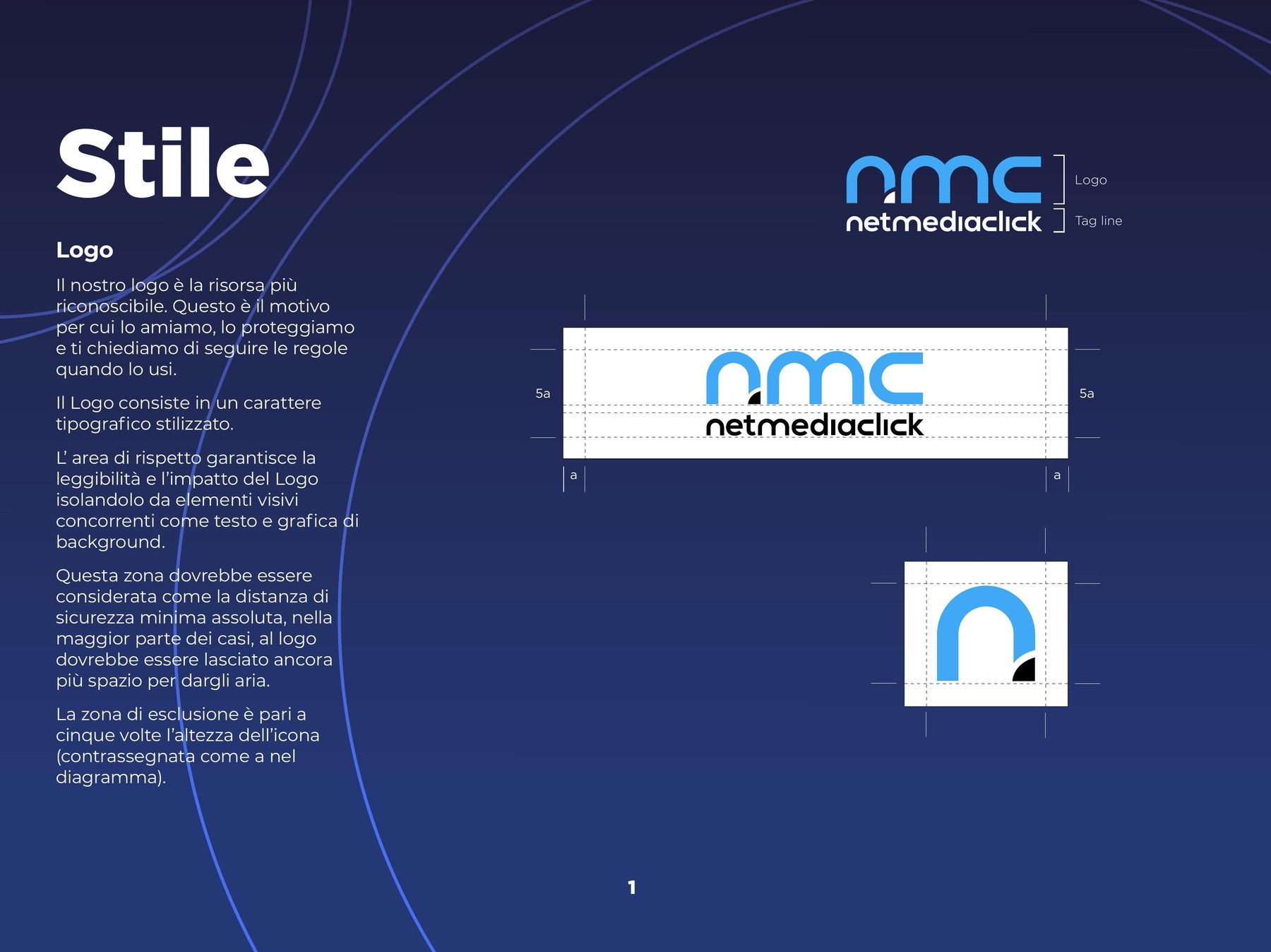 Palette colori del brand book NetMediaClick